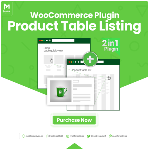 WooCommerce Product Table Listing